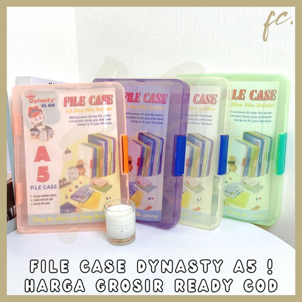 

Map Kotak Tempat Penyimpanan Clear Document Folder File Holder Case Kertas Hardbox A4 A5 PP Plastik Transparan Dynasty Harga Grosir Ready COD