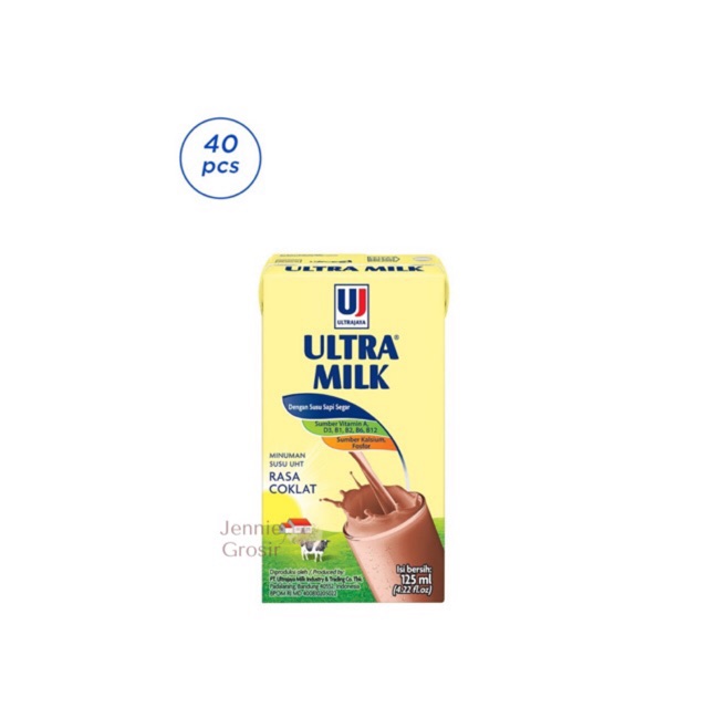 

Ultra Milk UHT 125 ML 1 Dus 40 pcs
