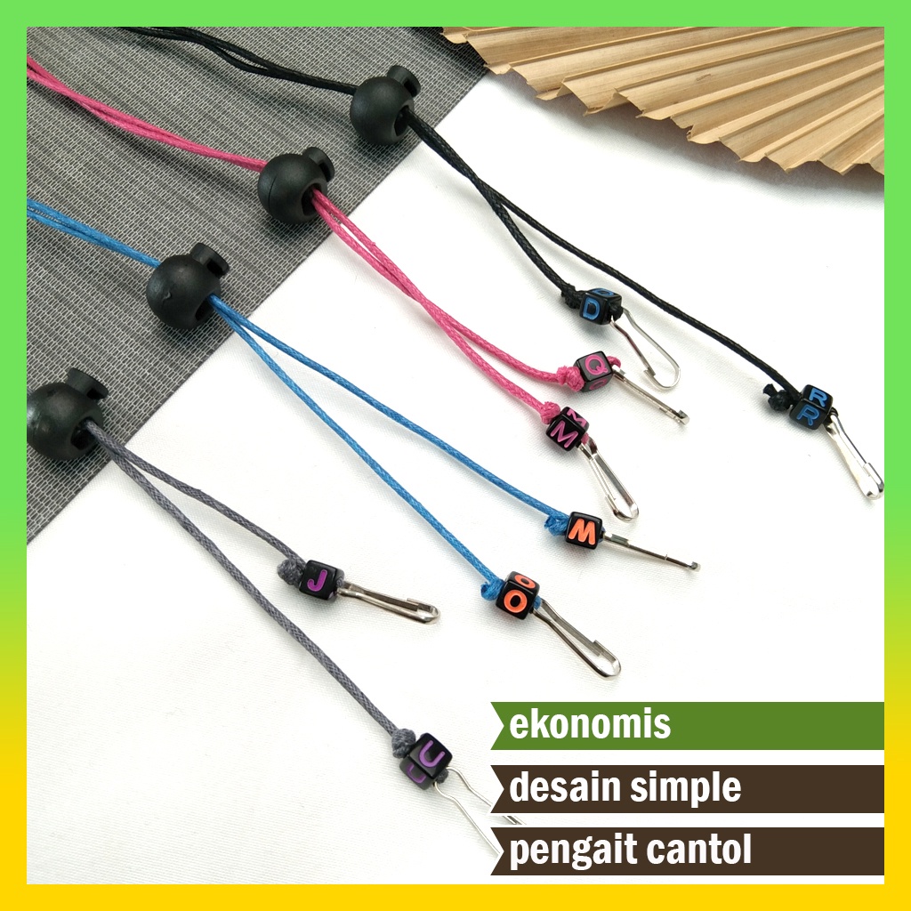 TALI STRAP KONEKTOR MASKER KALUNG PART 3 (1KG MUAT 130PCS)-1