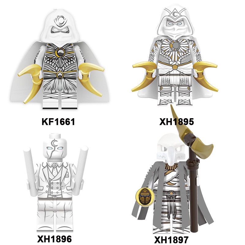 Mainan Balok Bangunan Minifigures Model Moon Knight DIY Untuk Hadiah Anak