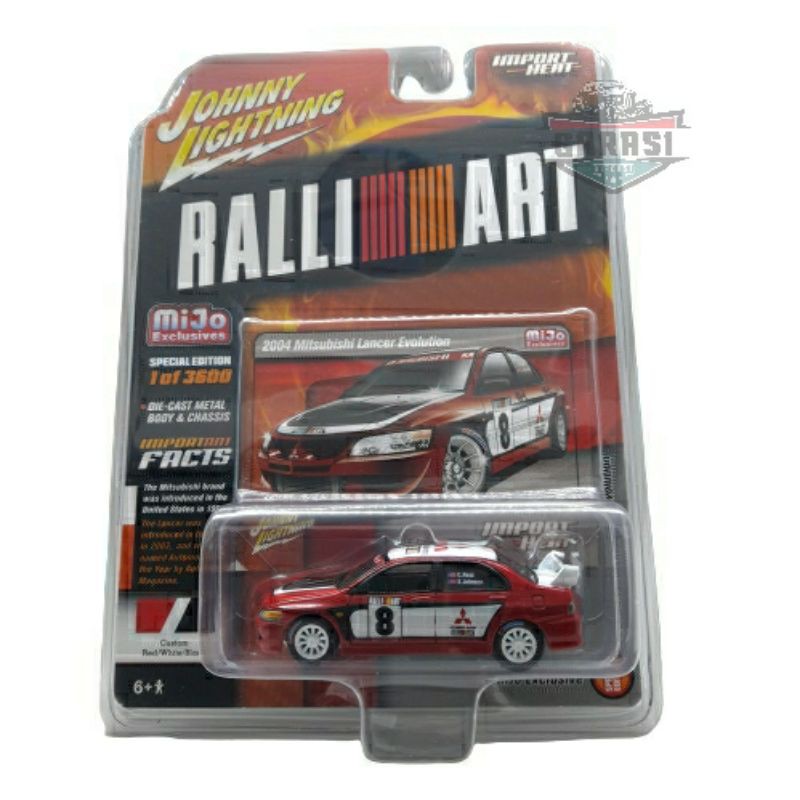 Johnny Lightning Mitsubishi Lancer Evolution Rallimart