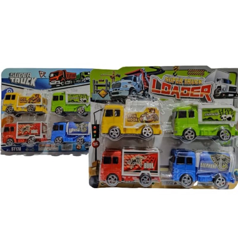 Mainan Super Truck Anak isi 4 pcs Truck ST 17 A