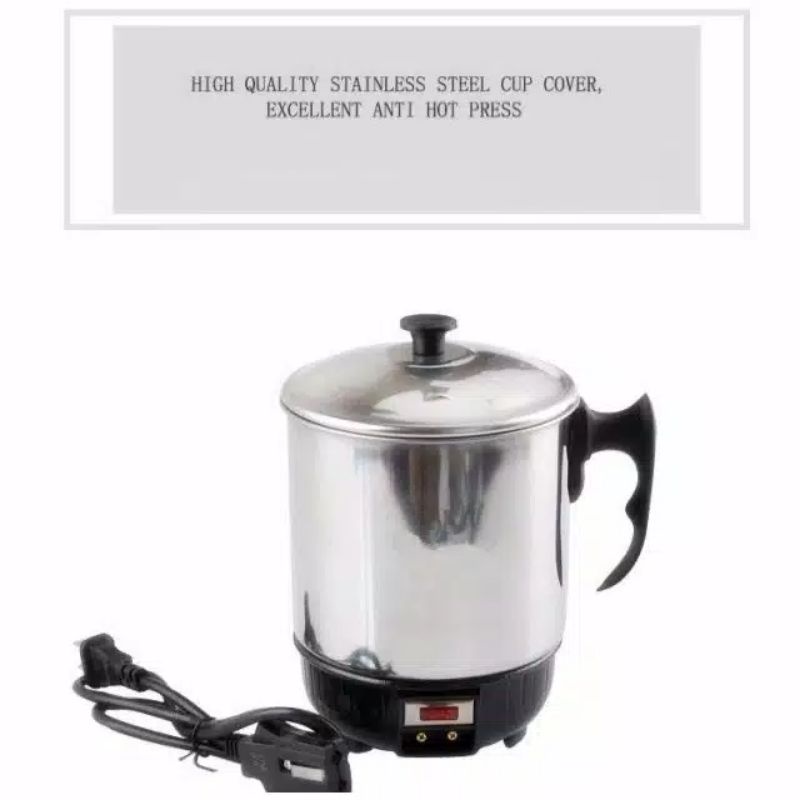 Electric Heating Cup , Mug listrik Gelas Masak Teko Air Elektrik 11cm , 12cm , 13cm 14cm 15cm