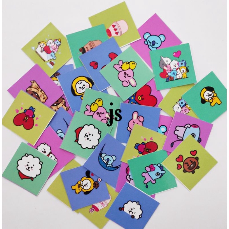 

35 Kpop BT21 sticker stiker mini