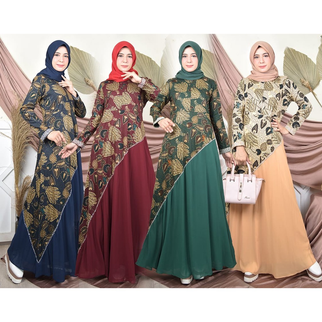 Gamis Batik Payet Lia & Liza Collection
