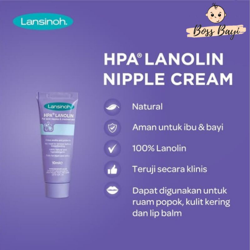 LASINOH HPA Lanolin Nipple Cream 10ml