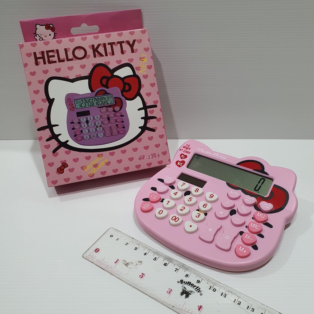 Kalkulator Hello kitty JUMBO SIZE kartun calculator Hello kitty KT3399 KT 3399 12 digit