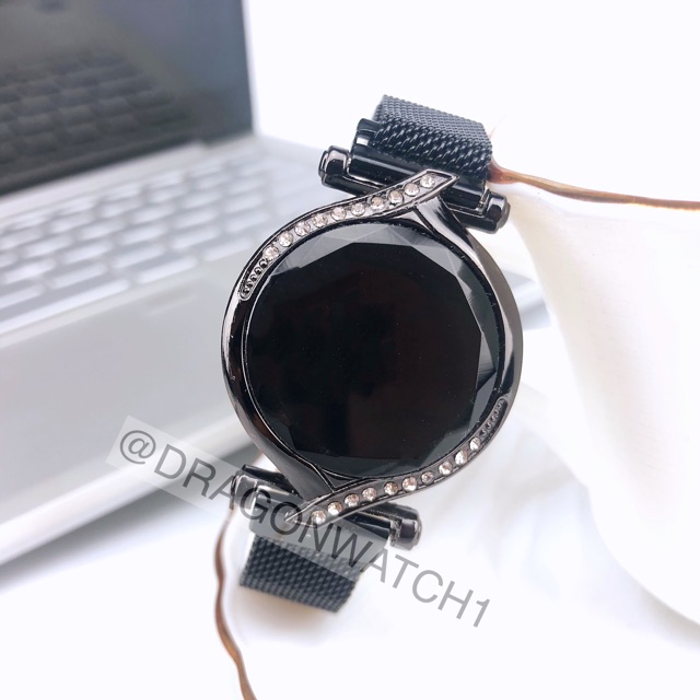 ［Ready Stock］Jam tangan magnet LED wanita digital layar sentuh S1093