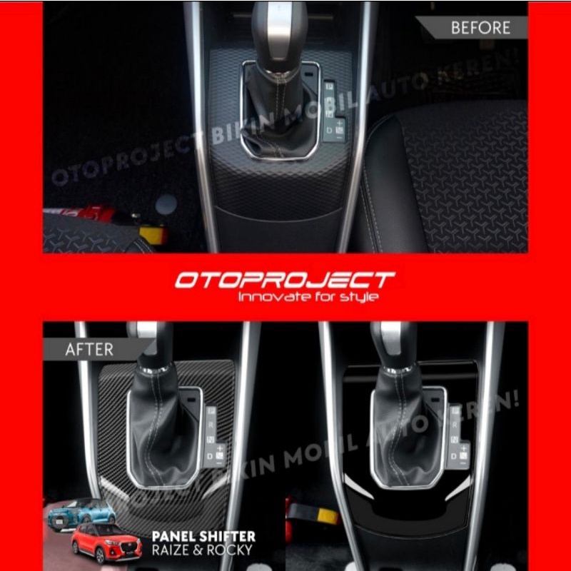 COVER PANEL SHIFTER RAIZE / ROCKY AT - OTOPROJECT