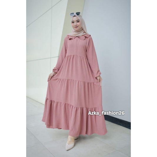 AF26_Mutia dress cringkle S M L XL