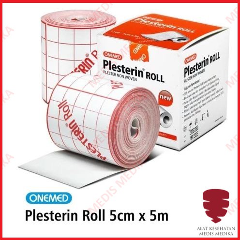 Plesterin Roll 5 x 500cm Plester Luka Alat P3K Plaster Non Woven 5m Onemed