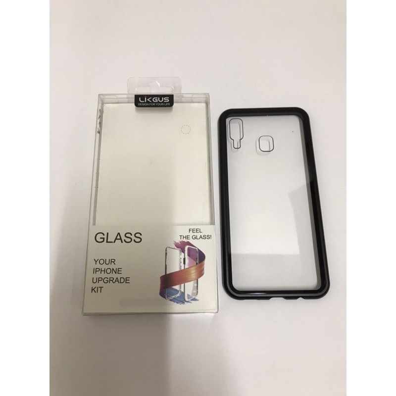 Case Magnet Samsung Galaxy A20 / A30 Persamaan Magnetic Case Glass Bening Likgus