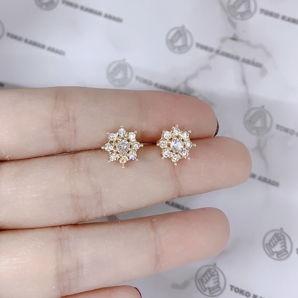 Anting Xuping Gold Perhiasan Fashion Wanita Model Bunga Mawar *18