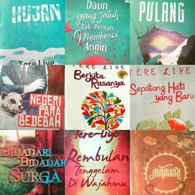 Novel Tere Liye. BINTANG. RINDU. MATAHARI. BULAN. HUJAN ...