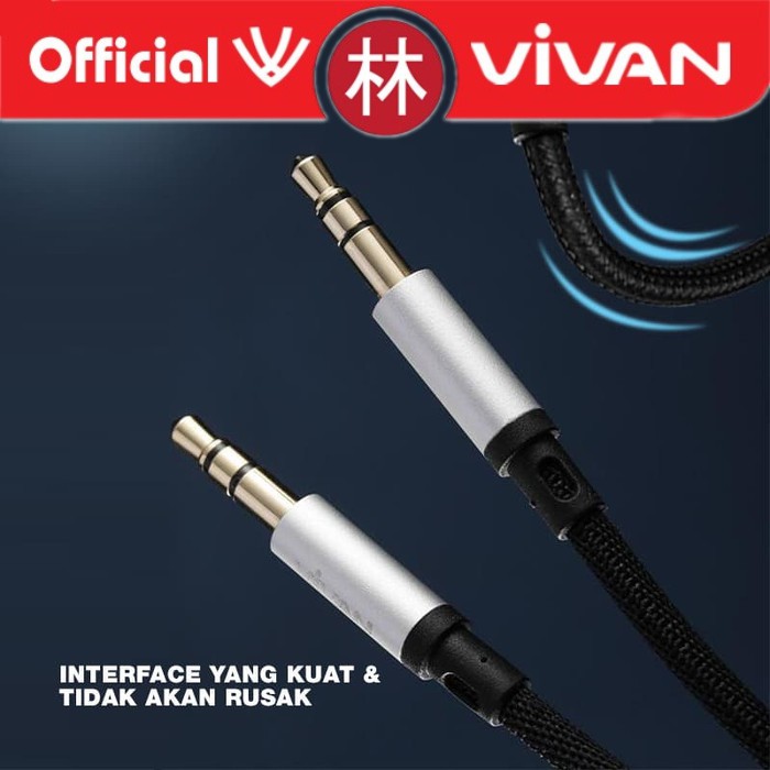 Vivan AUX01 Hi-Fi Sound Gold Plate Cable Jack 3.5mm