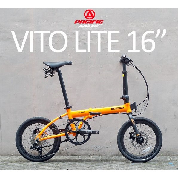 Sepeda lipat 20 inch Pacific vito lite Alloy 12 Speed Hidrolik (Ekspedisi)