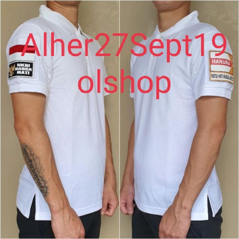 Kaos partai Hanura baju partai Hanura seragam partai Hanura kaos kerah partai Hanura kaos polo parta