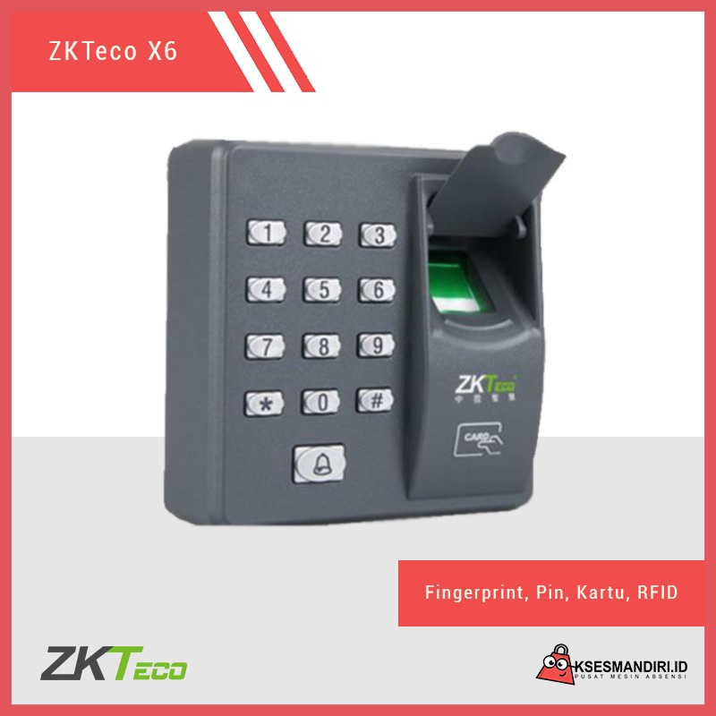 Mesin Access Door X6 Zkteco INCLUDE ADAPTOR