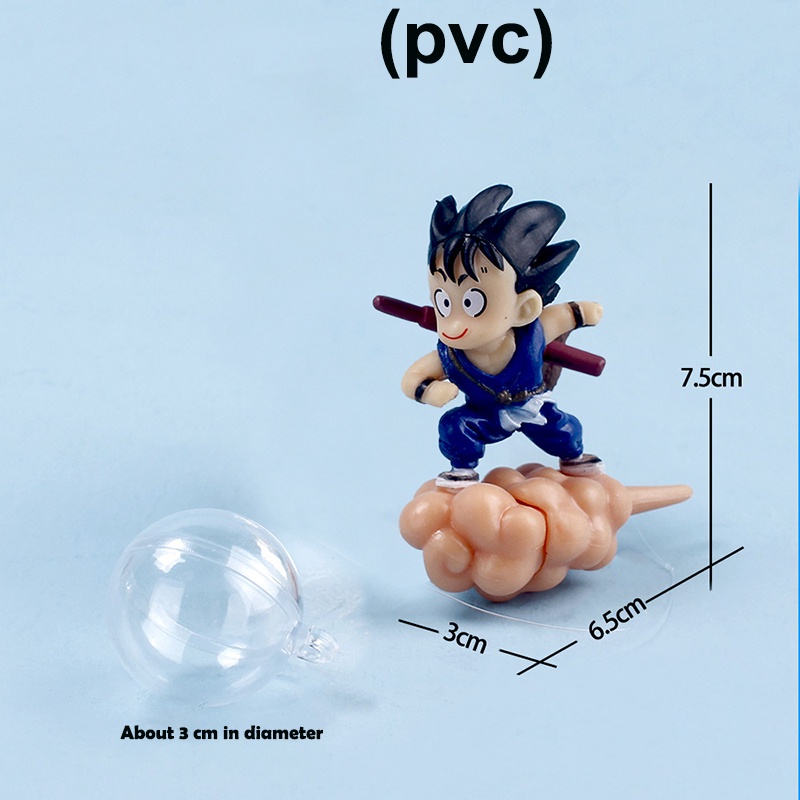 Mainan Action Figure Model Anime Dragon Ball Z Son Goku on Somersault Clouds Bahan PVC Untuk Dekorasi Akuarium