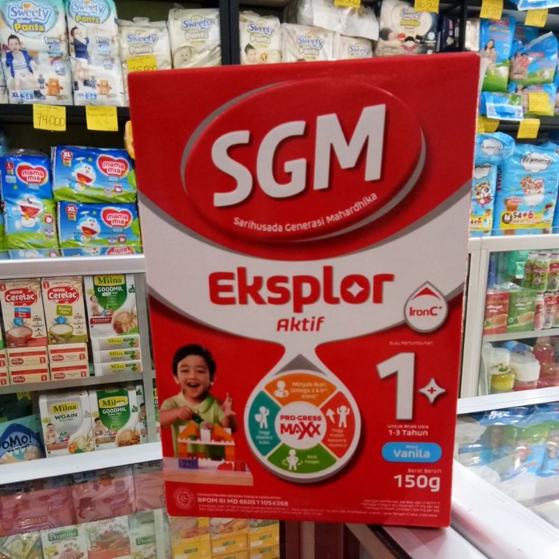 SGM EKSPLOR AKTIF PRO-GRESS MAXX IRONC 1+ MADU/VANILA 150GR