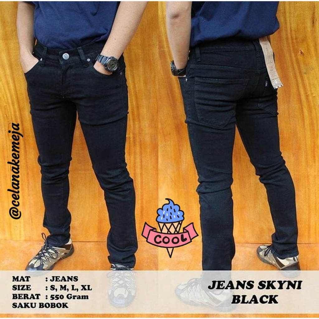 Celana Levis pensil skinny slimfit levis hitam pekat