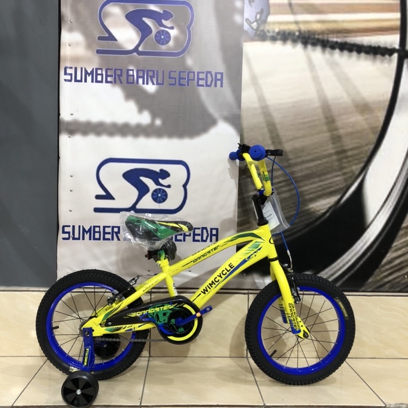 SEPEDA ANAK BMX WIMCYCLE DRAGSTER 16 INCH