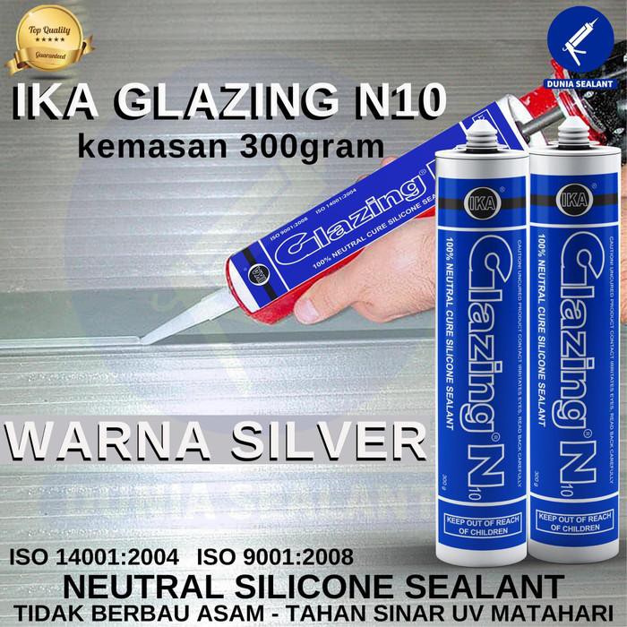 

Silicone Sealant Lem Kaca IKA Glazing N10 Warna Silver Sealent Sile