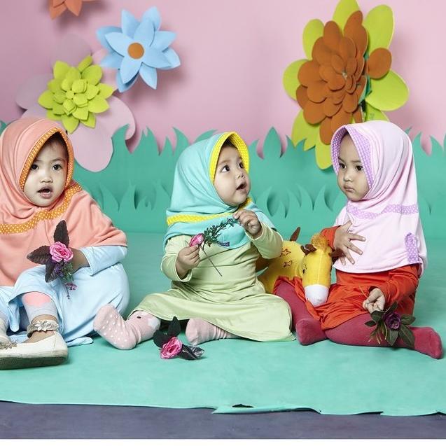 LANGSUNG KIRIM.. Jilbab Instan Anak Elzatta Motif Series