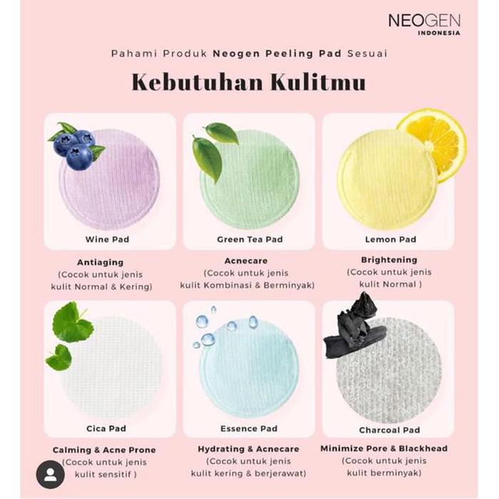 NEOGEN Dermalogy Bio Peel Gauze Peeling Sachet isi 1 pcs Lemon Wine Green Tea