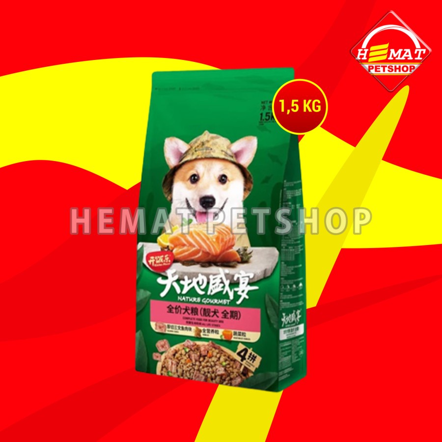 Kitchen Flavour Beauty Stages Dog Food Makanan Anjing Bulu Hair 1.5 KG