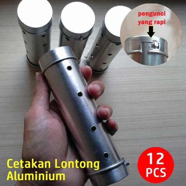 PROMO.cetakan lontong murah 12 pcs ukuran 15x4 cm / 12pc cetakan lontong alumunium