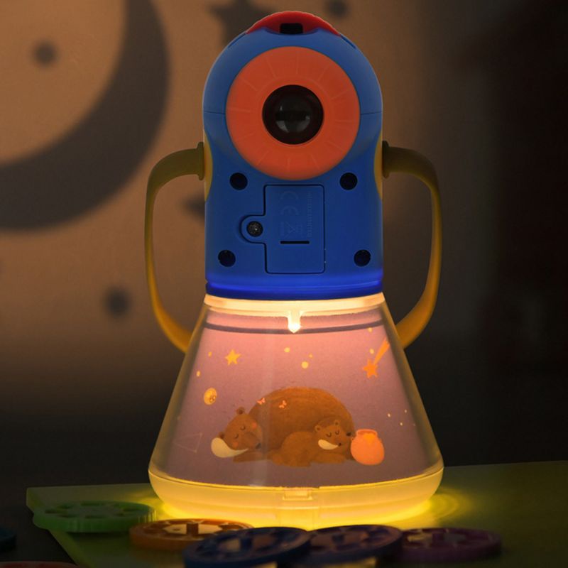 Mary Multi-Fungsi Story Projector Anak Tidur Malam Lampu Proyeksi Lampu Mainan Edukasi Dini Anak