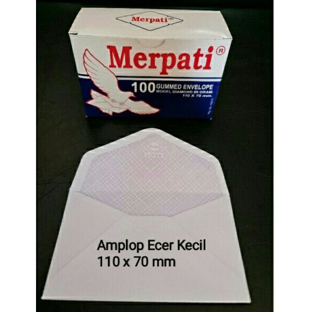 

Amplop Ecer Kecil 110 X 70 mm No Lem