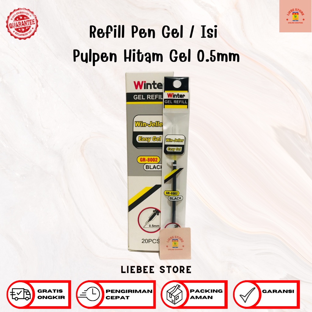 

Refill Pen Gel / Isi Pulpen Hitam Gel 0.5mm
