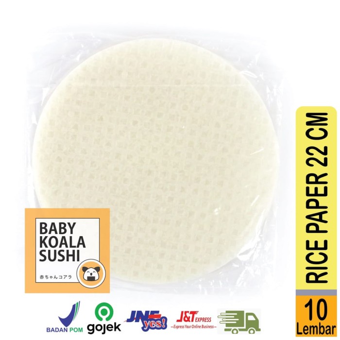 

Instan-Masak-Bumbu- Rice Paper 22Cm White 10S | Vietnam Spring Roll | Kulit Lumpia Putih - 18Cm -