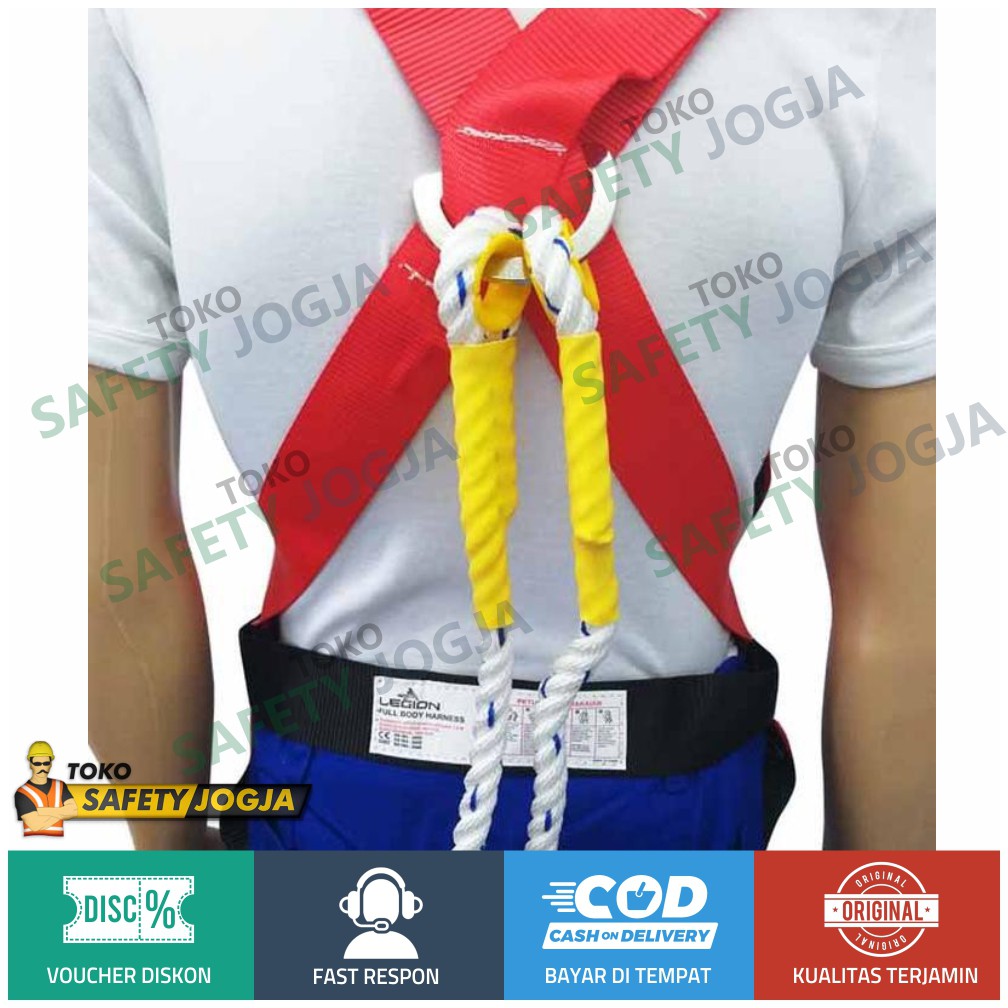 Sabuk Pengaman Panjat Tebing / Body Harness / Belt Safety Legion Double Hook