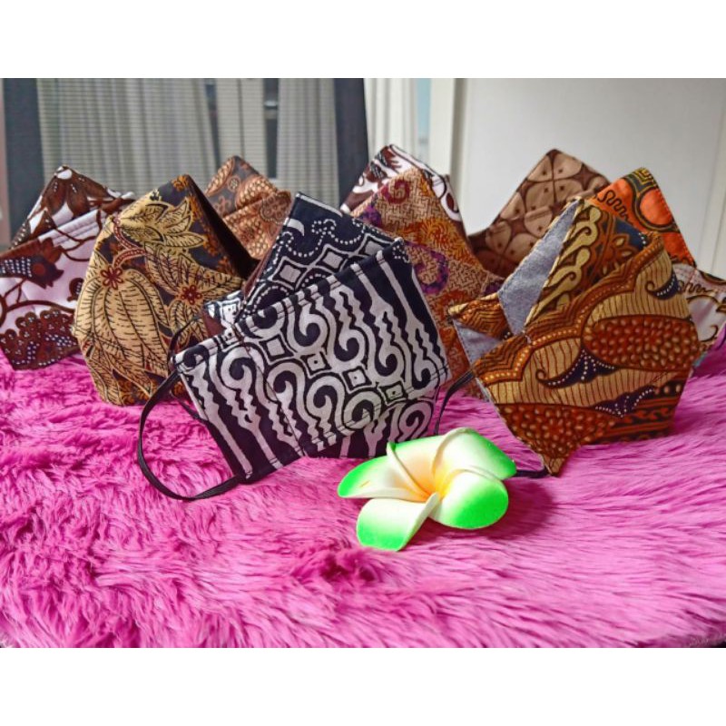 masker 3D katun / 3D kaos / masker 3D Embos / 3D batik