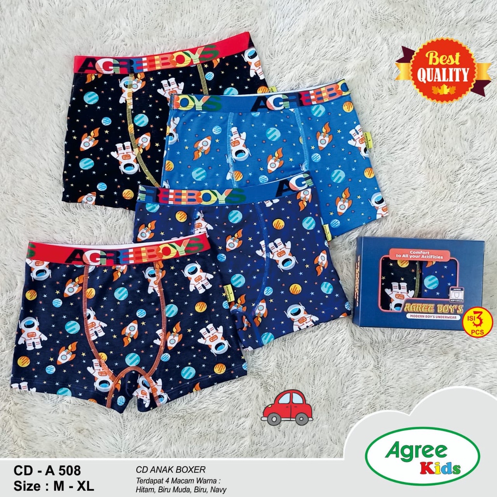 1 KOTAK CD ANAK BOXER AGREE A508 - AG505