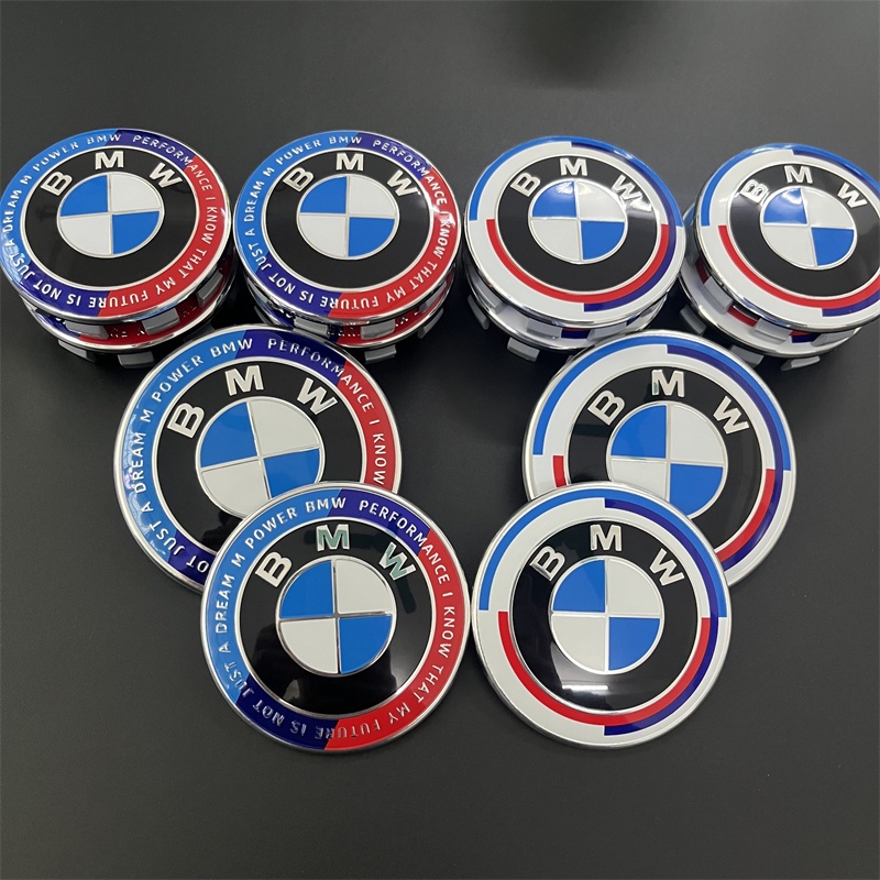 7pcs / Set Stiker Logo BMW 50th Anniversary Depan Dan Belakang Untuk BMW E90 E60 F30 F10 G01 G20 G30 E84 F39 F25 G01 F15 F05