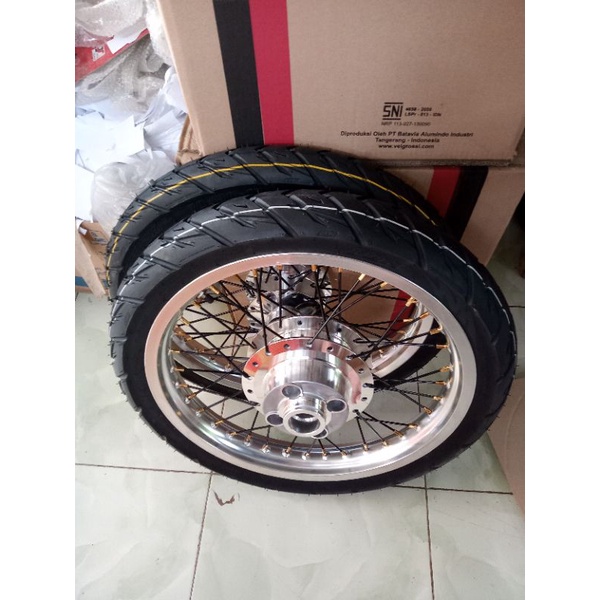 velg paketan Megapro Primus ring 17 x185/160 plus ban