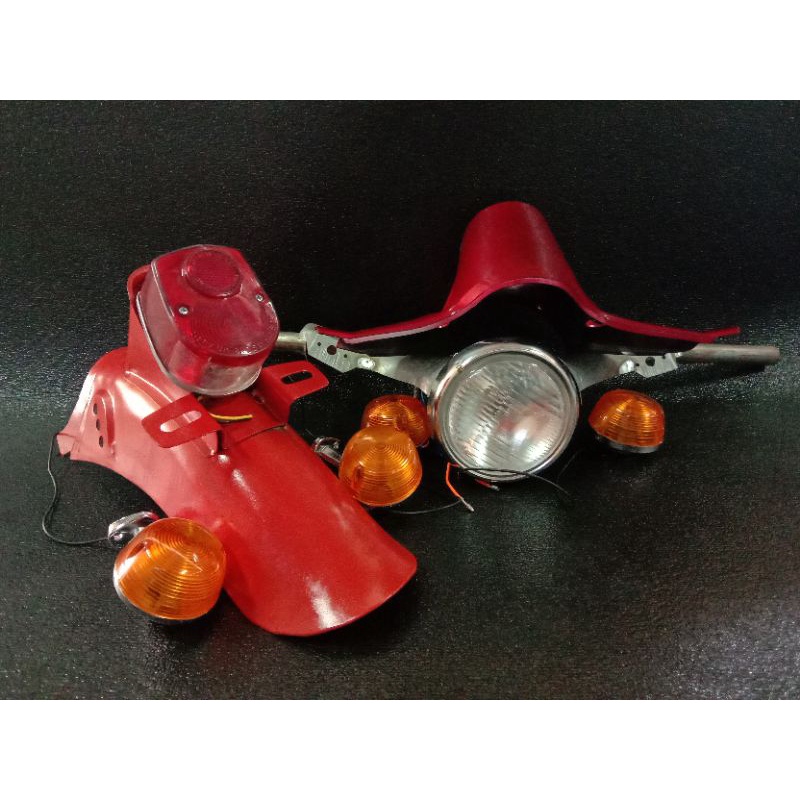 Paket Hemat setang batok bawah lampu depan belakang sein honda c70