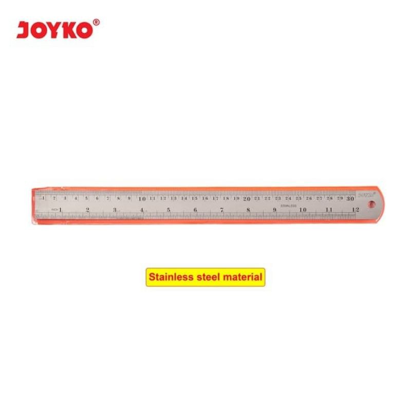 

Penggaris besi / Stainless steel ruler Joyko RL-ST30 (1 pcs)
