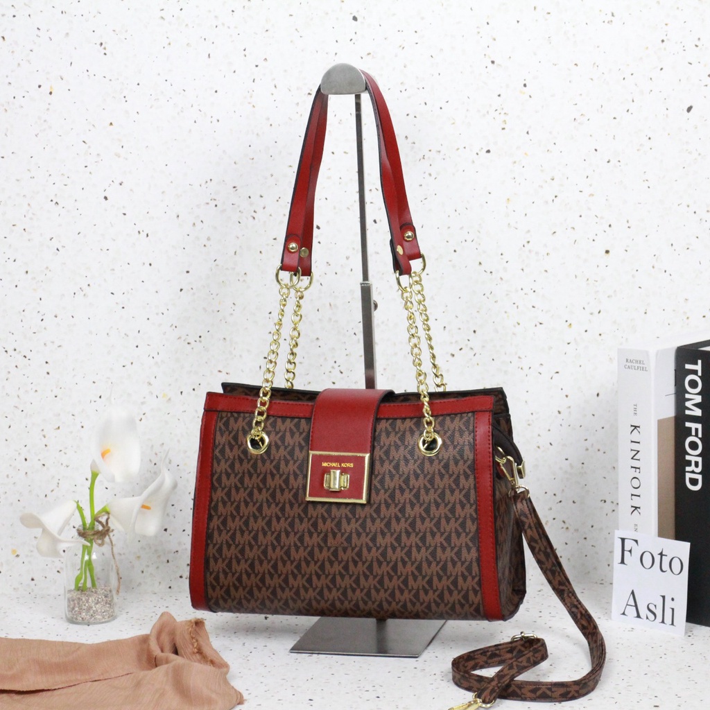 M*chael Kors TurnLock Shoulder bag 2153(FreeDustbag)