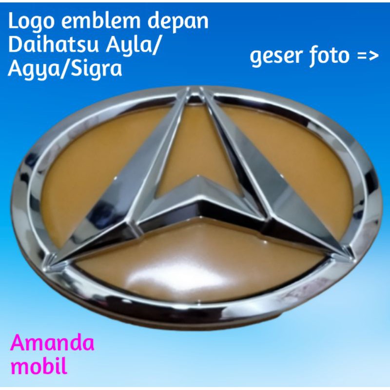 Logo emblem mobil Daihatsu Ayla/Agya/Sigra.