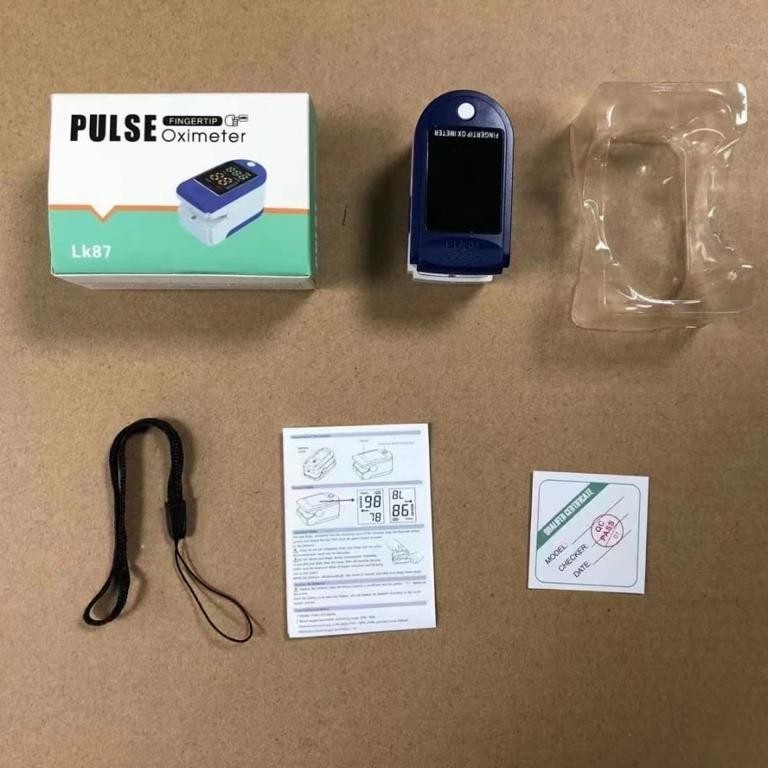 Fingertip Pulse Oxymeter Oximeter Alat Kesehatan Kadar Saturasi Oksigen dan Detak Jantung