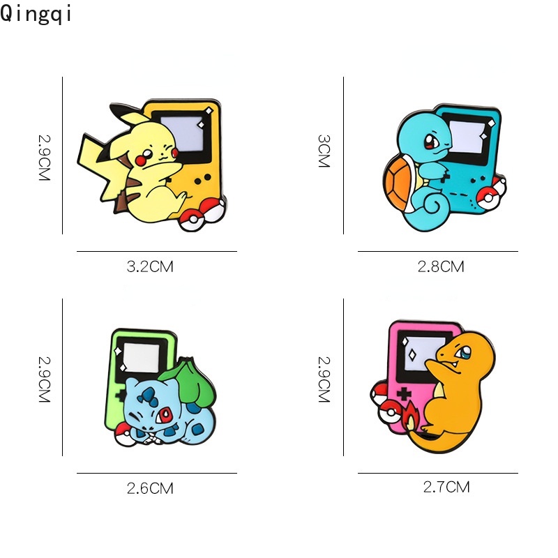 Bros Pin Enamel Desain Kartun Game Console Pikachu Bahan Alloy Untuk Mantel