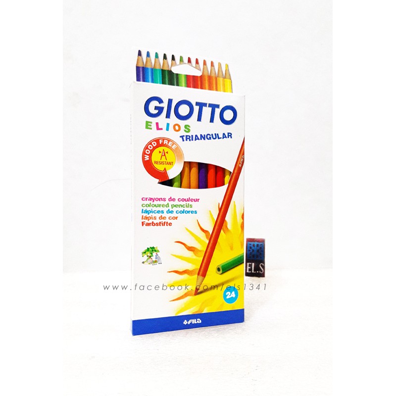 

Giotto Elios Triangular 24 Warna Pensil Warna