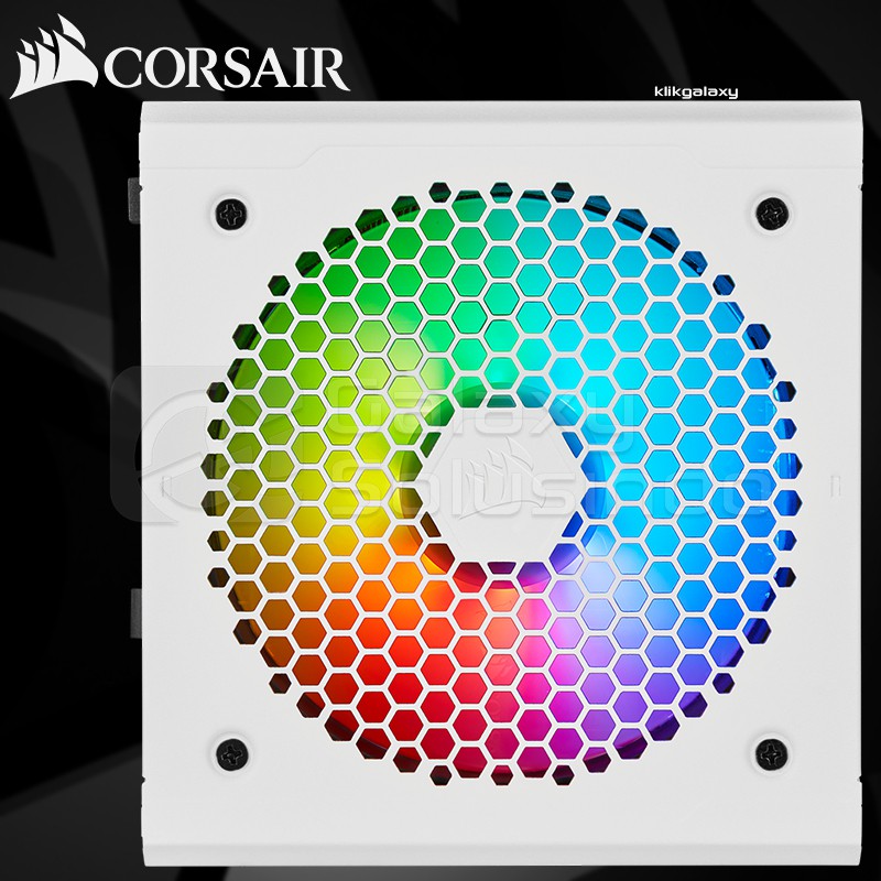 Corsair CX550F RGB 80+ Bronze Certified Fully Modular - White