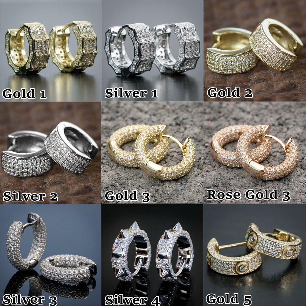 Preva Full Zirkon Anting Wanita Pria Helix Cartilage Tragus Cubic Zirconia Huggie Hoop Earring Hoop Menjuntai Ear Stud