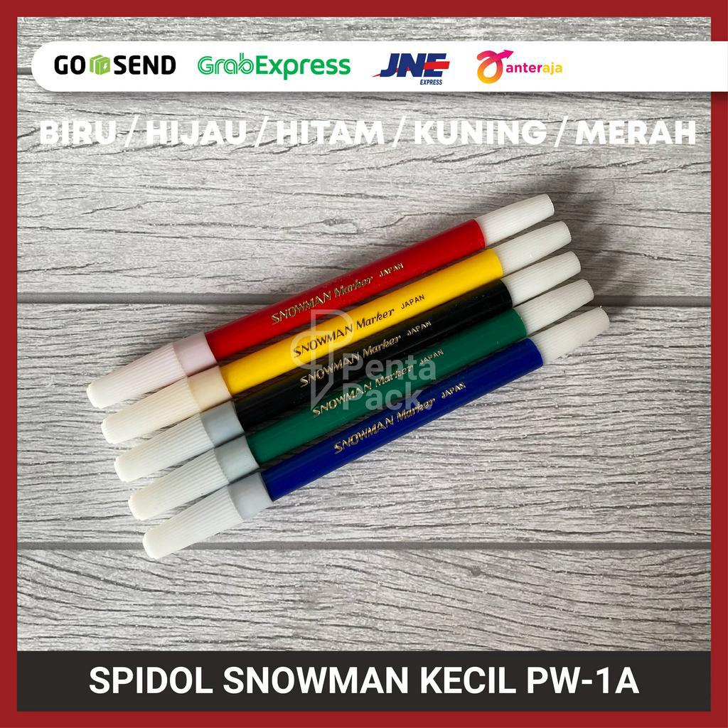 

Spidol KECIL Snowman Marker PW-1A / Permanent 5 Warna ( per pcs )